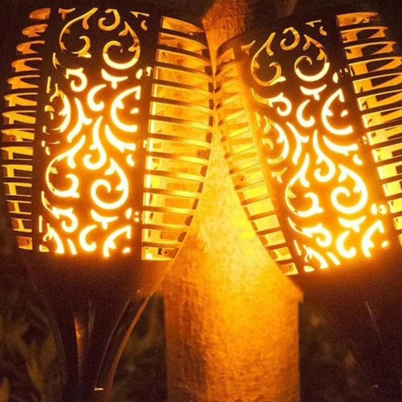 Lampada a fiamma solare