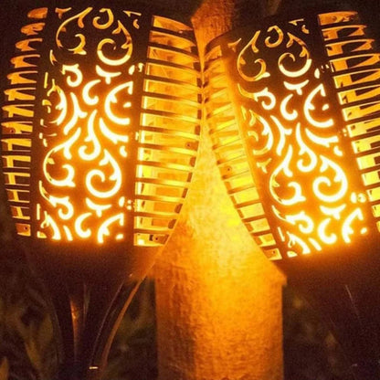 Lampada a fiamma solare